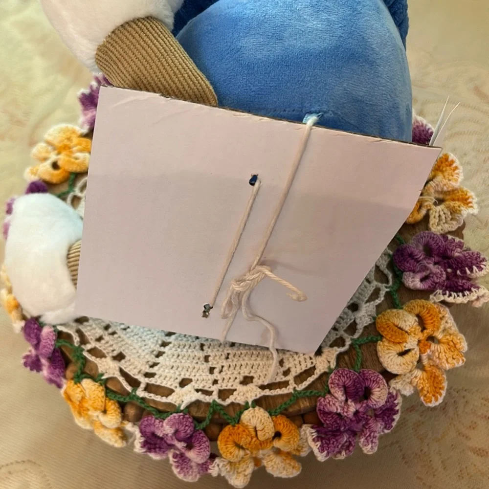Plush Faux Flower Blossoms Happy Plant Weighted Bottom Ultra Soft Whimsical NEW